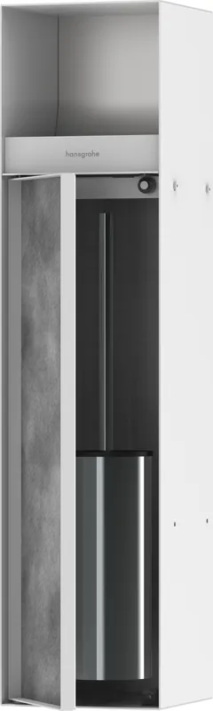 Niche murale porte-balai de toilette Hansgrohe XtraStoris Rock Blanc mat Remise
